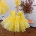 2026 Wholesale New Fashion Sequin Little Girl Puffy Evening Dress Party Wear Tulle Flower Girl Dress 2 Year Old