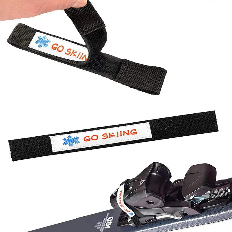 Adjustable Extended Eco-Friendly 2.5cm X 39cm Men's Ski Retainers Strap with Hook and Loop Binding Brake Retainer Bands