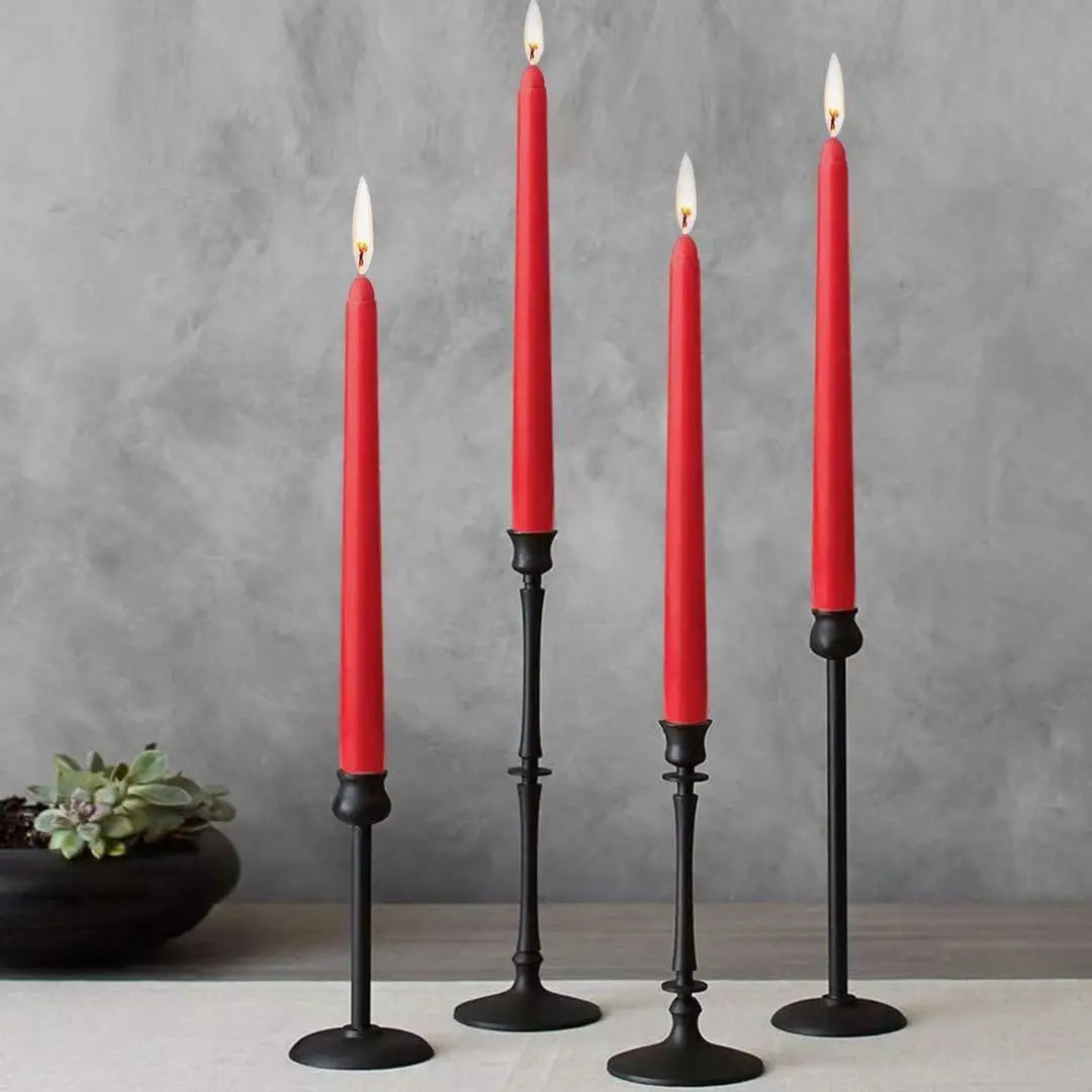 European Style Colorful Long Pole Candles for Holiday Christmas Thanksgiving Church Celebration Smokeless Odorless for Birthday