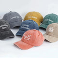 Polo Style Washed Sport Embroidered Vintage Washed Baseball Cap Snapback 6 Panel Adjustable Cotton Denim Custom Dad Hats Gorras