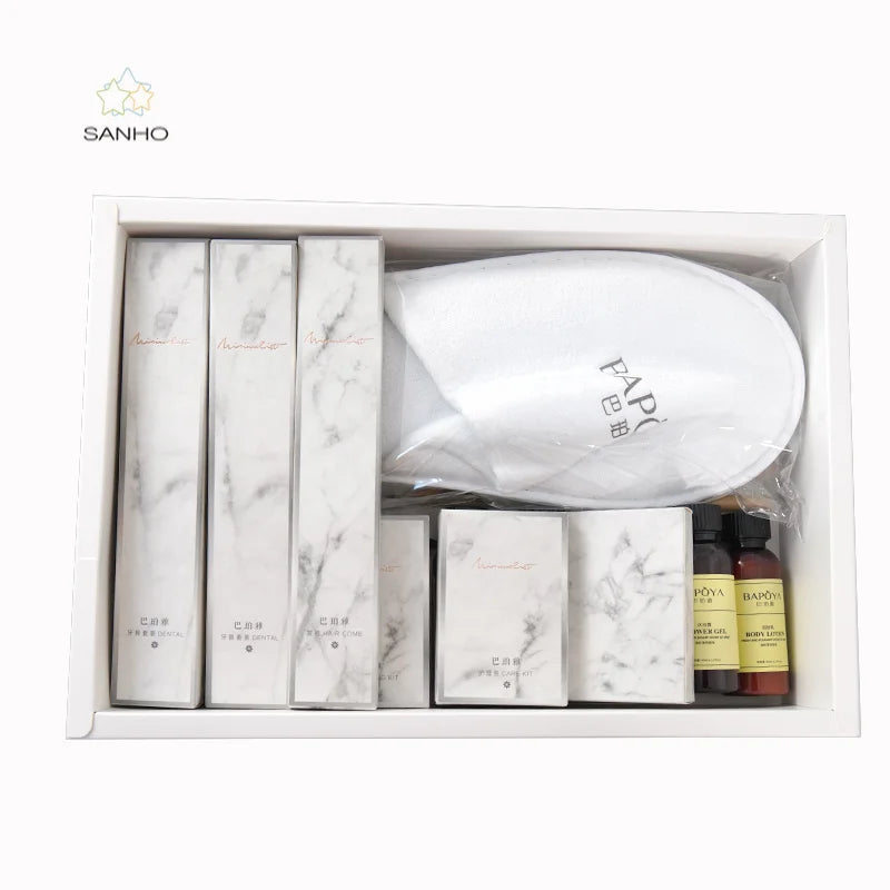 One-stop Service High-end High Quality Hotel Facilities Disposable Toothbrush Toothpaste Soap Shampoo Tea Bag Wet Tissue