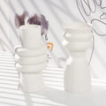 High Modern Home Decor Handmade Ceramic Vase Elegant New White Flower Tabletop Decorative Indoor Display Customized Size Wedding