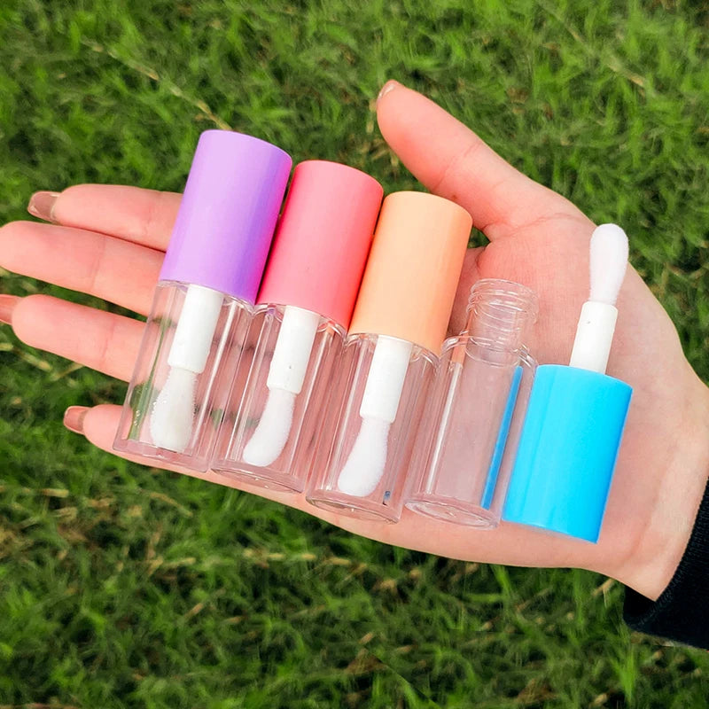 Large Capacity Lipgloss Containers Lip Glaze Tube Packaging 4ml Custom LOGO Big Wand Lip Gloss Tubes