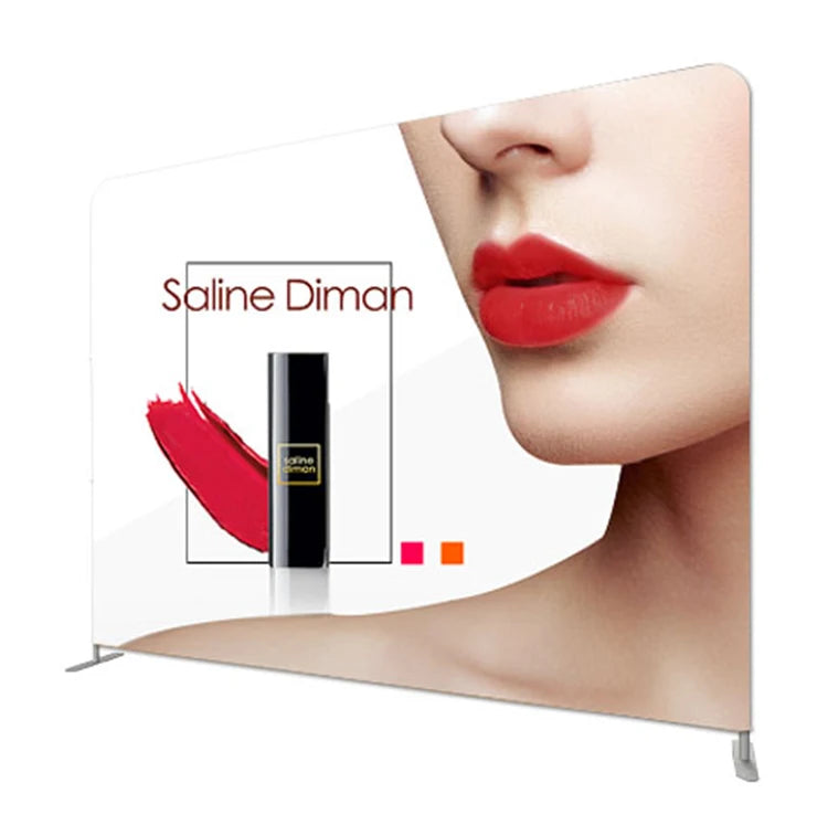 Factory Wholesale Custom Printed 8ft 10ft Aluminum Frame Photo Booth Portable Foldable Lightweight Tension Fabric Backdrop for
