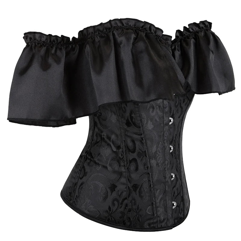 New Jacquard Fabric and Satin Lace Court-style Women's Body Shaping Garment Waist Trainer Machine Tummy Wrap Waist Trainer
