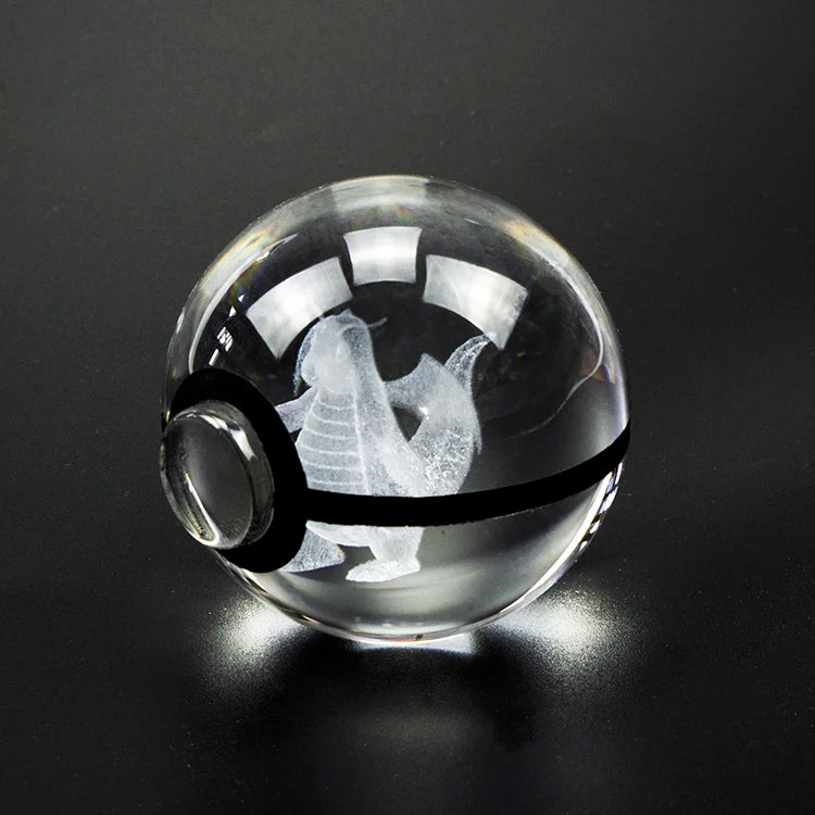 Wholesale Popular Poke Mon Characters Crystal Ball Custom 3d Laser Engraving Poke Mon Crystal Ball