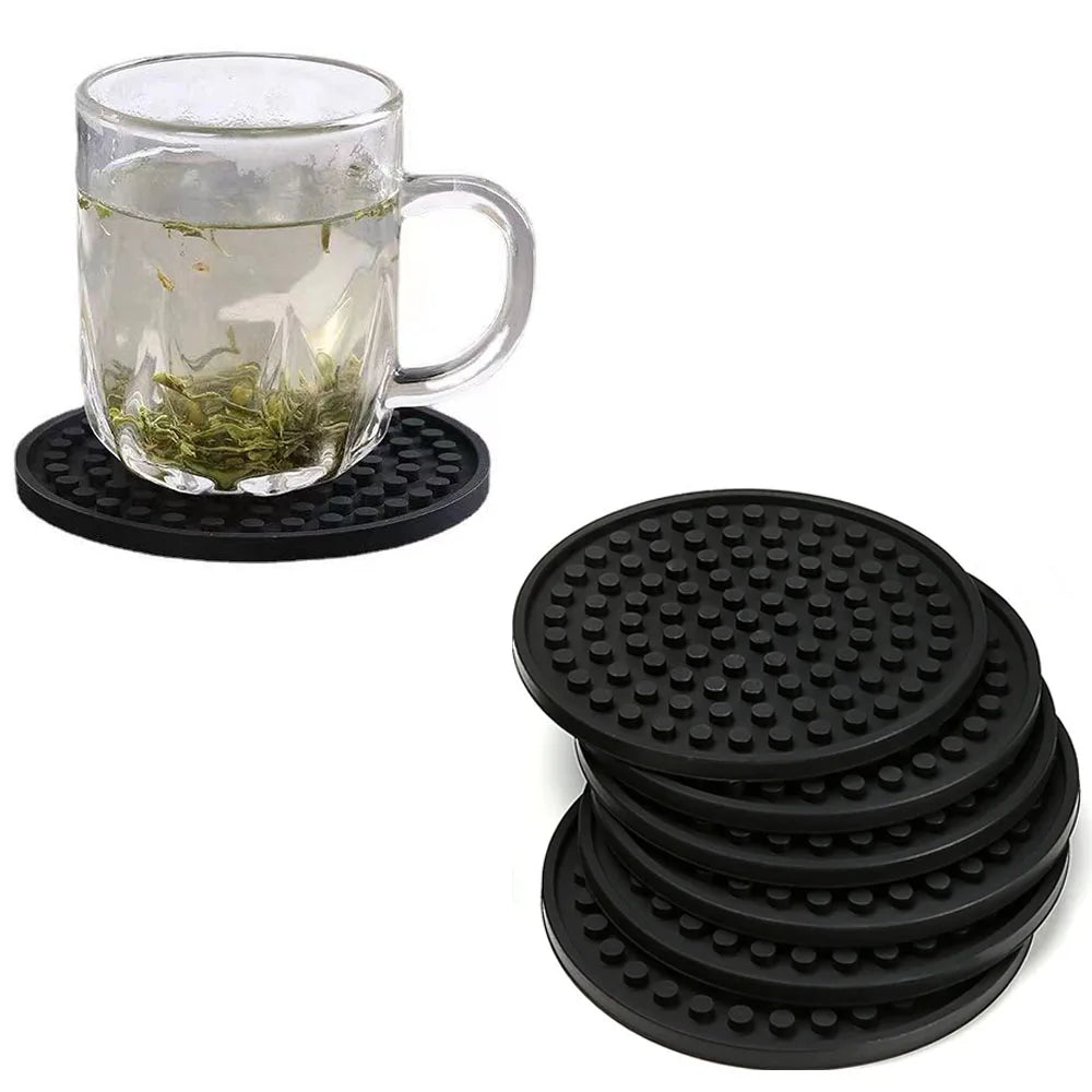 Round Silicone Coaster Silicone Heat Insulated Pad