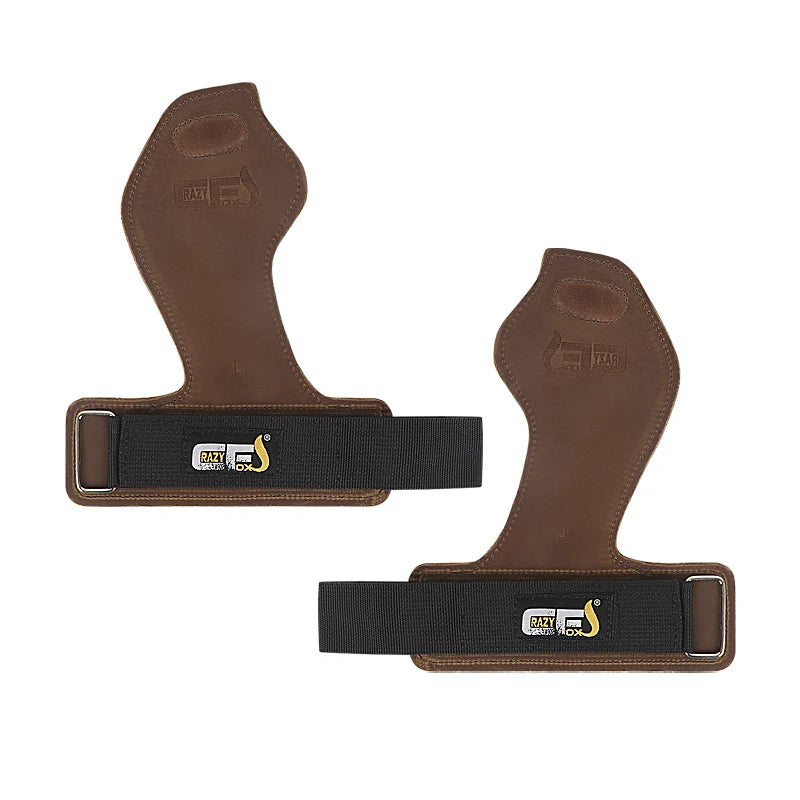 Weight Lifting Padded Grips for DeadliftingPowerliftingWeightliftingGym With Wraps Wrist StrapsPalm Protecter Pad