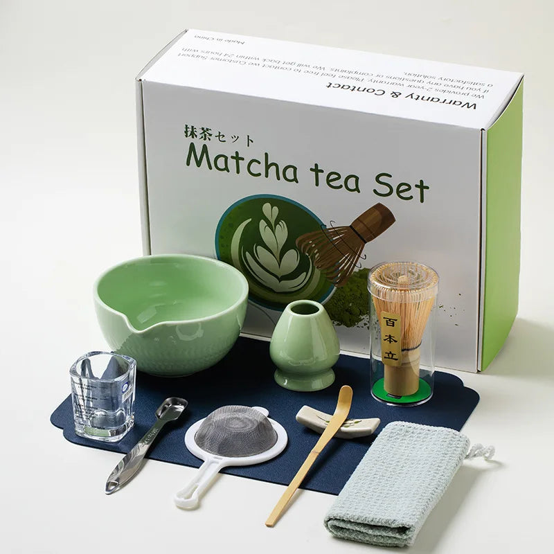 Custom Great Personalized Classic Eco-Friendly Christmas Gift Luxury Pottery Matcha Chasen Holder Whisk Stand Gift Set Ceramic