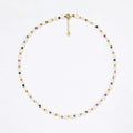 Prompt Delivery 925 Sterling Silver Freshwater Pearl Necklace Colored Gemstones Choker Fast Sample Delivery
