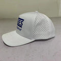 Quick-Drying Waterproof Outdoor Laser Cut Hole Sun Sport Hat Men's Style Five-Panel Trucker Snapback Caps Support Customization