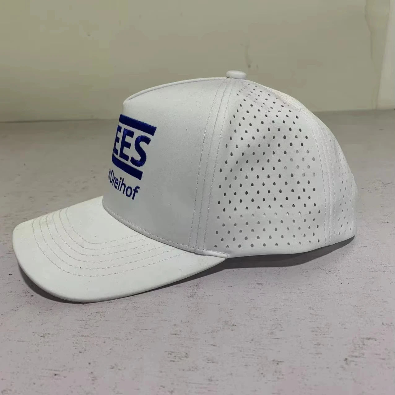 Quick-Drying Waterproof Outdoor Laser Cut Hole Sun Sport Hat Men's Style Five-Panel Trucker Snapback Caps Support Customization