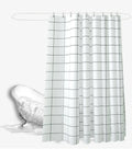 Modern Style Black and White Plaid Thick Waterproof and Mildew Proof Bath Shower Curtain PEVA Material Shower Curtain