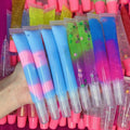 Wholesale Private Label Vegan Long Lasting Lipgloss Lip Gloss Waterproof Liquid  Mix 11 Flavors Soft Tube Lipgloss