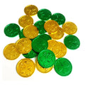 Top Selling Wholesale Custom Antique Plastic Saint Patrick's Clover Green Gold Silver Coins 100pcs Party Promotional Toys High
