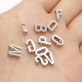 Stainless Steel Mirror Polished Steel A-z 26 Mini English Letters Metal Small Alphabet Beads for Necklace Bracelet Jewelry Diy