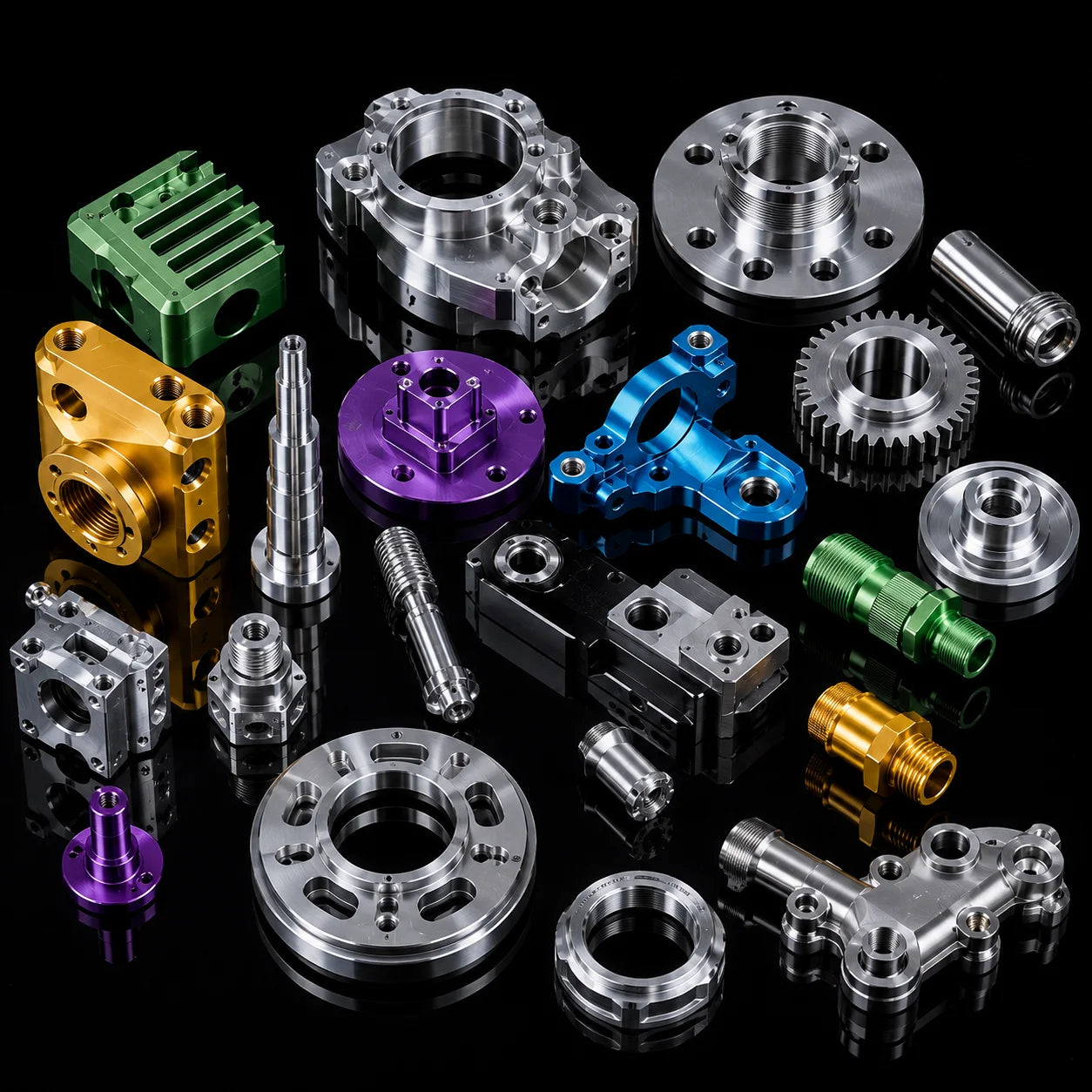 CNC Machining Metal Parts Lathe Parts OEM CNC Machining Aluminum High Precision CNC Milling Parts Mechanical Components