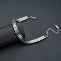 Men's Trendy Stainless Steel Bracelet Cool Hip-Hop Style with Niche Design No Fading Jewelry for Parties