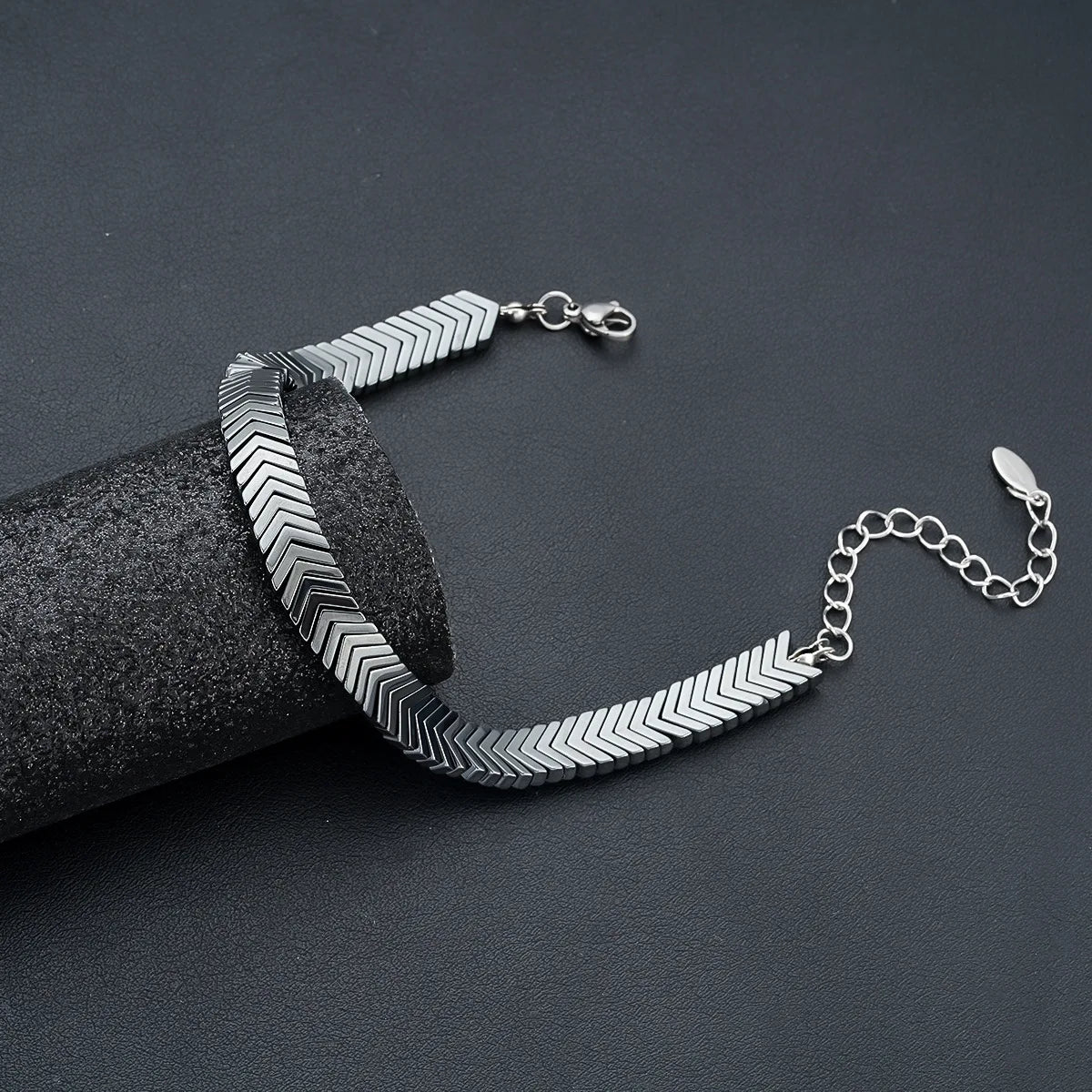 Men's Trendy Stainless Steel Bracelet Cool Hip-Hop Style with Niche Design No Fading Jewelry for Parties