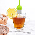 WELAND Silicone 304 Stainless Steel Fine Mesh Tea Strainer Tea Filter Loose Leaf Tea Infuser with Long Handle