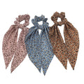 New Style Elastic Hair Band Leopard Print Hair Scarf Fashion Women Ribbon Hair Scrunchies