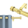 ARODDY Heavy Duty Metal Adjustable Telescopic Curtain Rod Set 18-144" Length Easy Installation