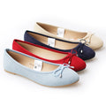 Stock 2025 the Women Cheap Fashion Basic Fabric Upper Popular Printing Soft Insole Elastic Bow Flat Ballrina Shoes