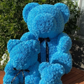 Rosa 25cm 40cm 70cm Red Pe Foam Artificial Preserved Flower Rose Bear Valentine's Day Gift Teddy Roses Bear with Box Gift