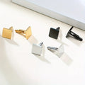 Fashion Cuff Link Blank Jewelry Manufacture Custom Engraved Cuff Links Soft Enamel Diamond Logo Cuff Link