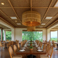 HLL Traditional Design Fireproof Synthetic Bamboo Ceiling Materials for Hotel Use Made of Synthetic Resin