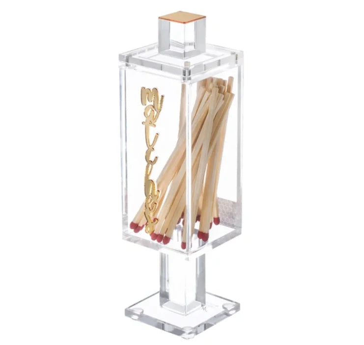 RAY YI Custom Wholesale Judiaca Lucite Holder Acrylic Box Matches with Judaica Gift Shabbos