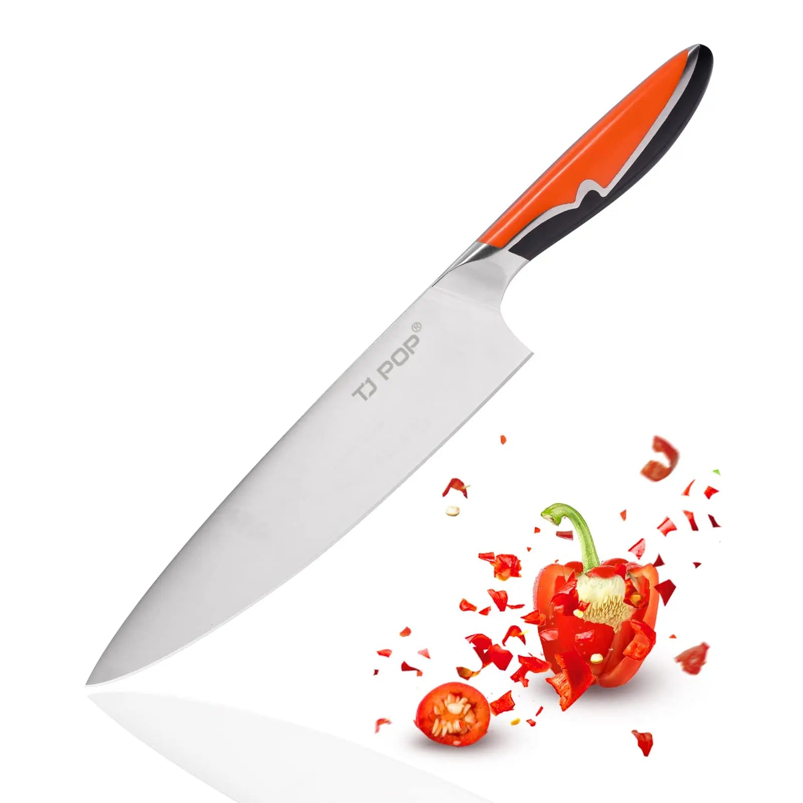 8-Inch Professional Kitchen Knife High Carbon 1.4116 German Steel Chef Knife with ABS and 430 Handle