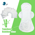 Super Large Biodegradable Cotton Sanitary Napkin with Overnight Absorption & Breathability Wings Included