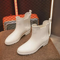 New Fashion Comfortable Rain Boots Non Slip Mid Top Waterproof Shoes Summer Outdoor Casual Water Shoes for Women