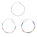 Wholesale New Trendy 925 Sterling Silver Classic Luxury Colorful Zircon Tennis Bracelet for Women Gift
