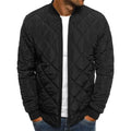 Winter New Jacket Men's Baseball Collar Mesh Pressed Lightweight Jacket Vintage Flight Casual Long Sleeve