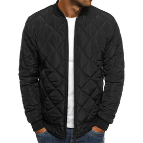 Winter New Jacket Men's Baseball Collar Mesh Pressed Lightweight Jacket Vintage Flight Casual Long Sleeve