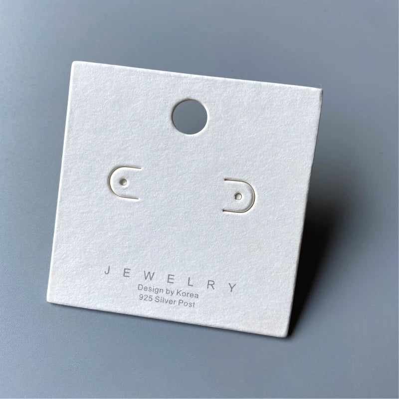Eco-Friendly Custom Cardboard Paper Earring Card Jewelry Cardboard Display and Packaging Card