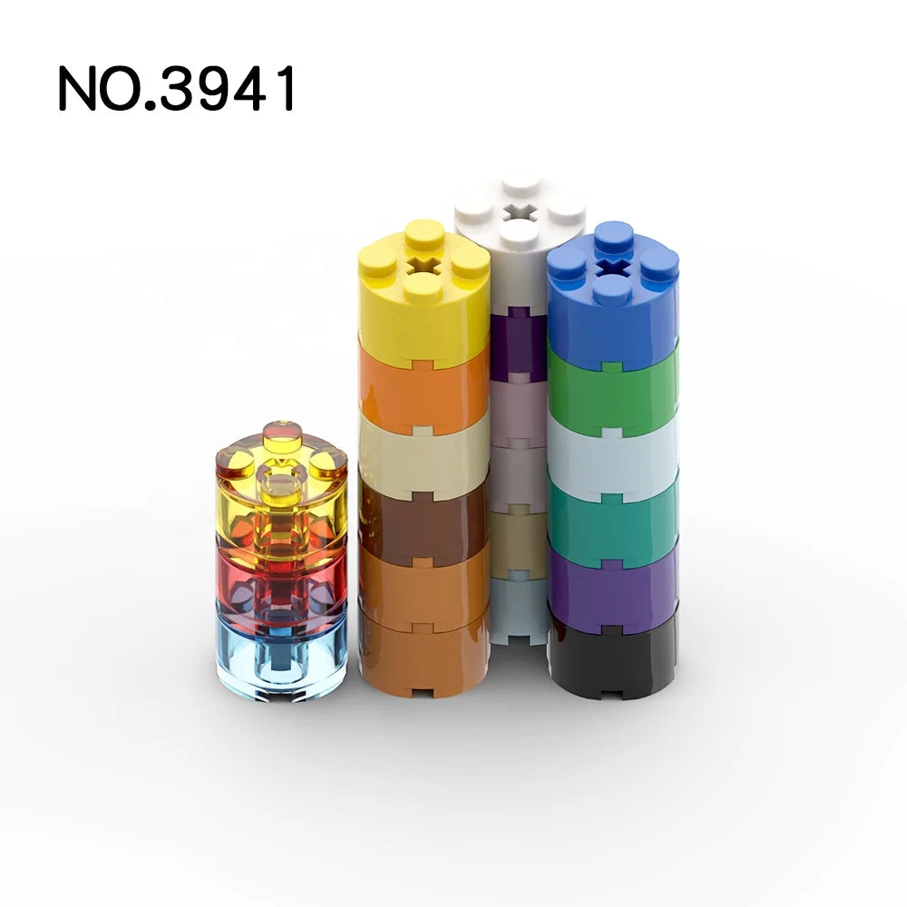 100g/bag  No.3941 Brick Round 2 X 2 with Axle Hole Building Bricks Figures Bricks  Compatible with Leguoguo Building Kits