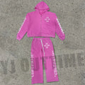 Custom Manufacturer Streetwear Zip up Hoodie Sweat Pants Set Acid Wash Man Tracksuit Sun Faded Men Sweatsuit