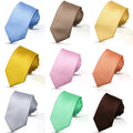 Slim 7.5cm Fashion Business Necktie Black Solid Color Neck Ties for Mens Striped Pink Blue Green Tie Gravatas for Party Wedding