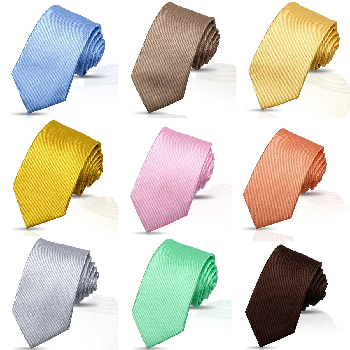 Slim 7.5cm Fashion Business Necktie Black Solid Color Neck Ties for Mens Striped Pink Blue Green Tie Gravatas for Party Wedding