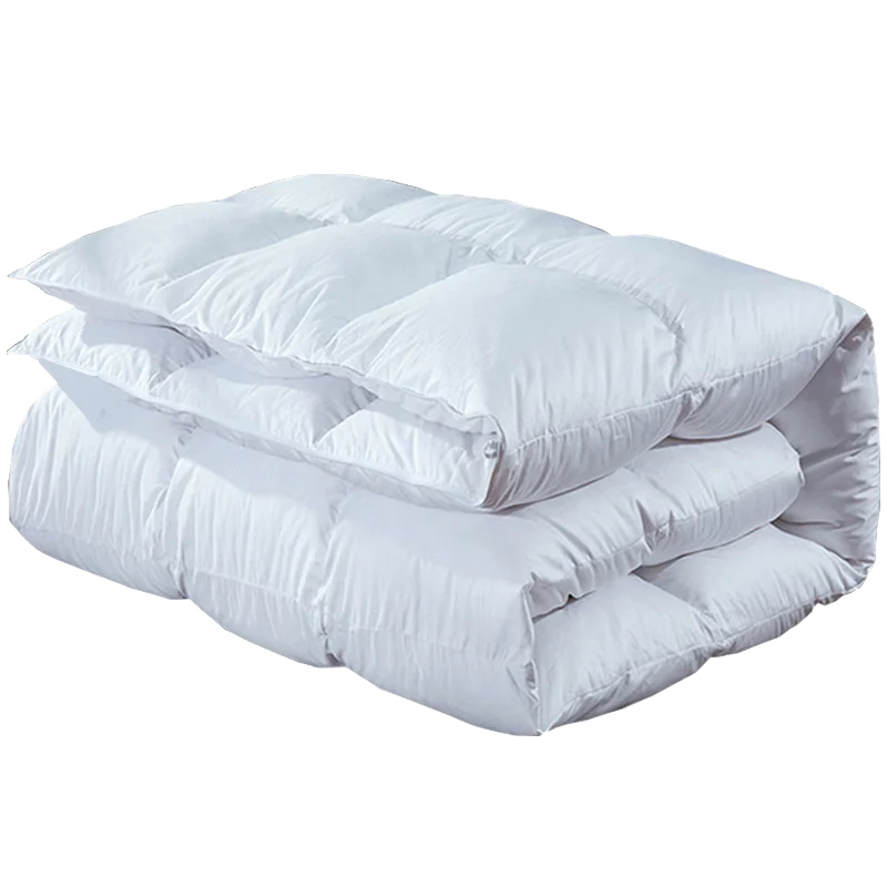Heavy Duvets Goose Feather Down Quilt King Size Comforter Set
