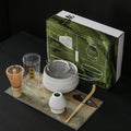 7pcs Set Tea Brush Matcha Stirring Brush Stand Japanese Tea Ordering Tools Tea Spoon Holder
