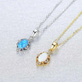New Fashion Opal Pendant Popular Jewelry Opal Stone Necklace for Girl