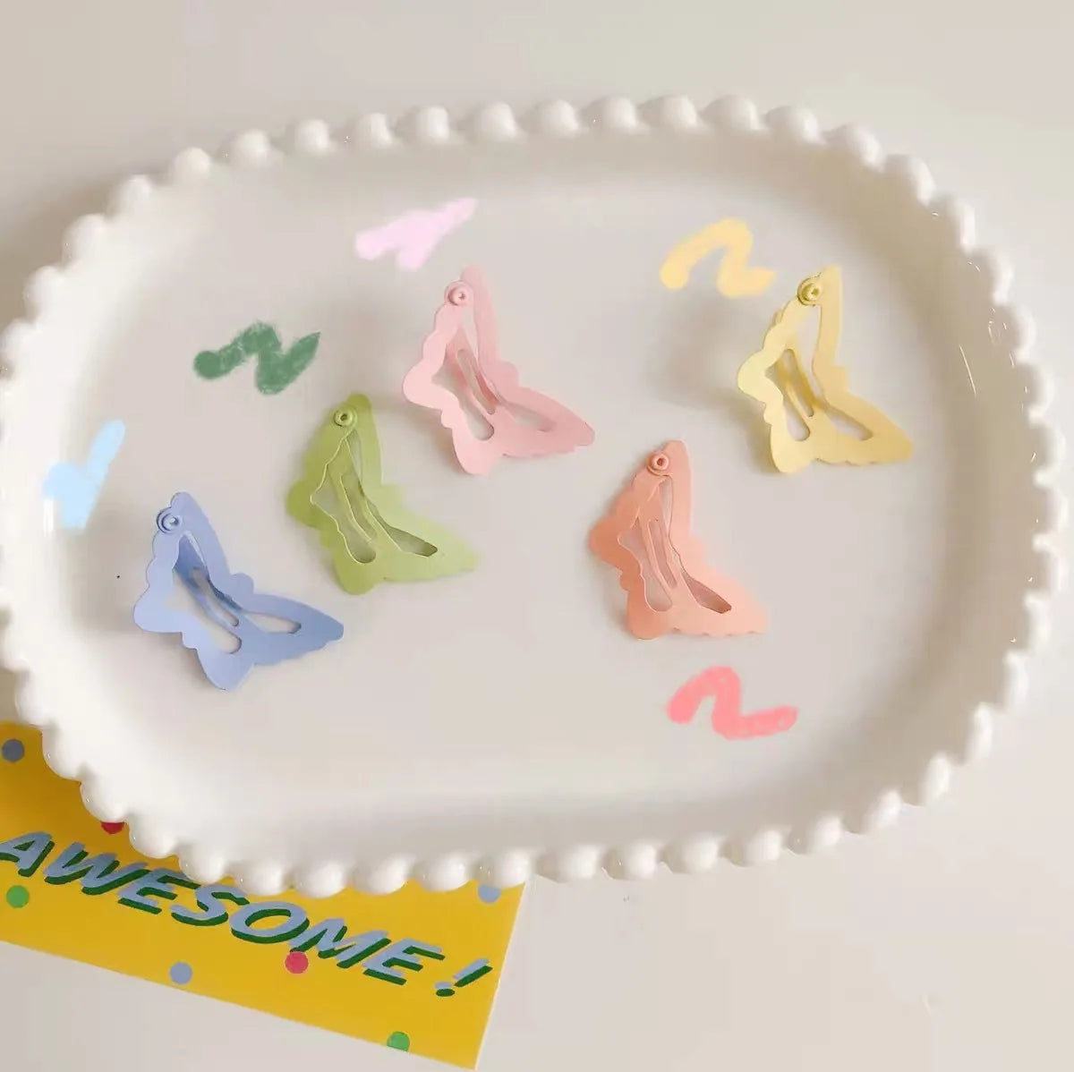 3.7cm Mini Hair Pins Barrettes Clips Pour Cheveux Kid Baby Hair Clips GT Hot Selling Butterfly Metal Snap BB Clips
