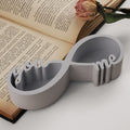 DM1074 You & Me Candle Jar Mold Storage Box Gypsum Concrete Mold Candle Silicone Mold Cement Concrete Design