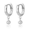POLIVA 925 Sterling Silver and Gold Plated Earrings with Zircon Vintage Style for Party or Gift Rhodium Plated for Women