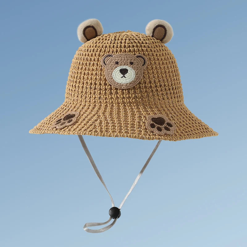 Fashion Kids Animal Hat Anti Sun UV Protect Children Summer Bucket Hat