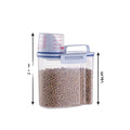 Cereal Container Food Storage Containers Easy-Pour Design with Airtight Lids Measuring Cup BPA-Free Plastic Containers for Rice